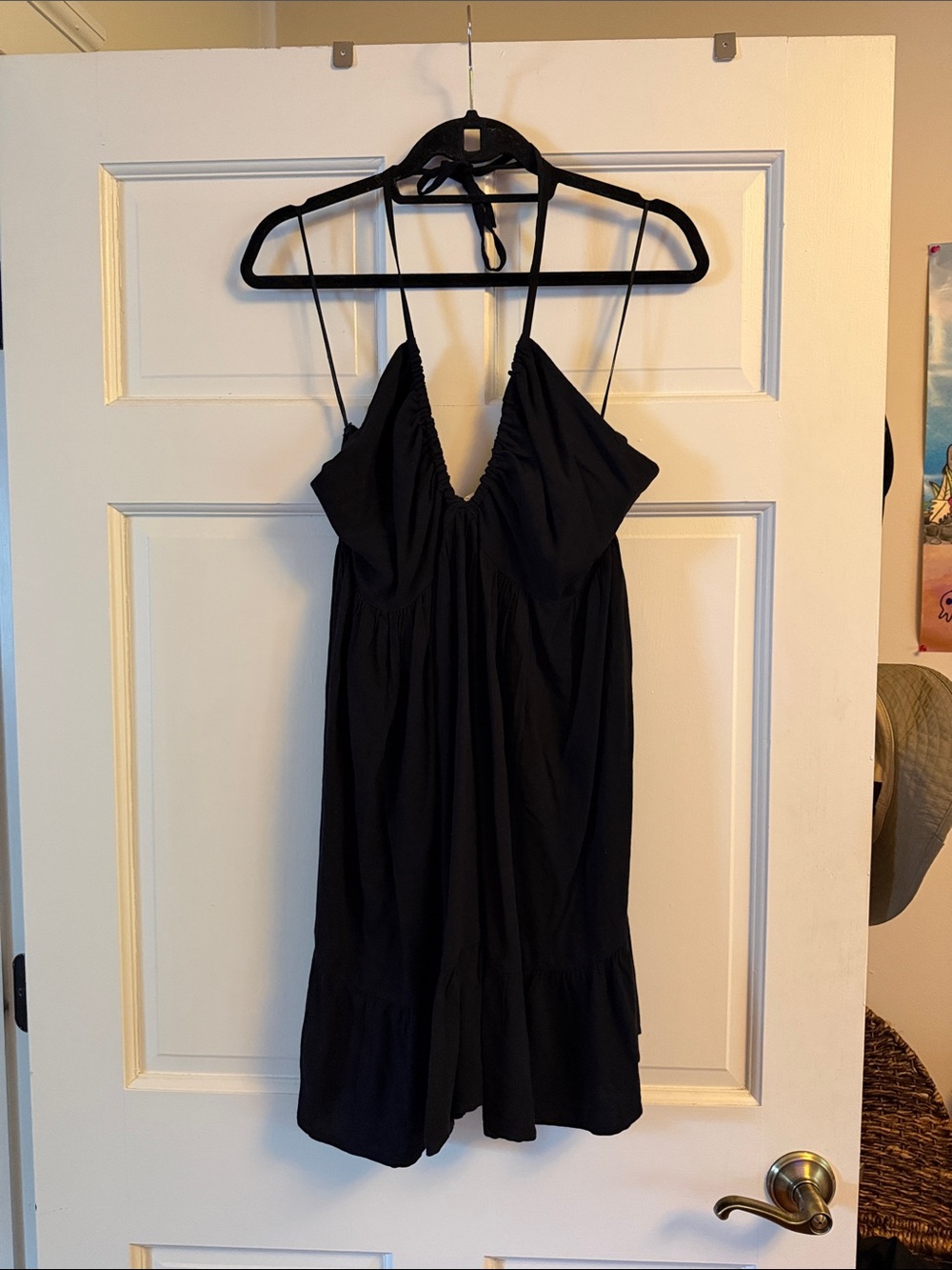 Roxy Black Halter Mini Dress